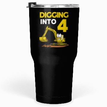 Discover Excavator Driver Digging Into 4 Birthday Excavator Tumblers 30 Oz