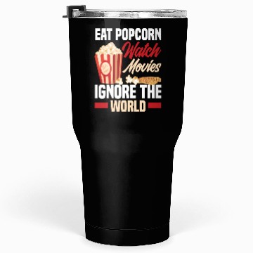 Discover Film Popcorn Cinema Tumblers 30 Oz