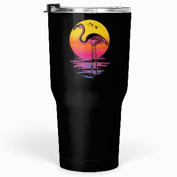 Discover Flamingo Sunset Beach Lover Gift Tumblers 30 Oz