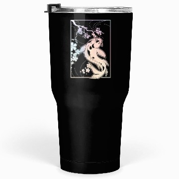 Discover Kawaii Cherry Blossom Koi Tumblers 30 Oz