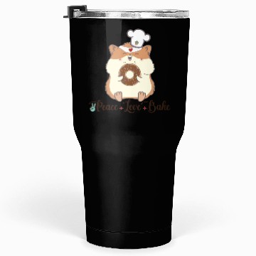Discover peace love bake Tumblers 30 Oz