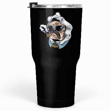 Discover Pug King Smoker Gift Tumblers 30 Oz