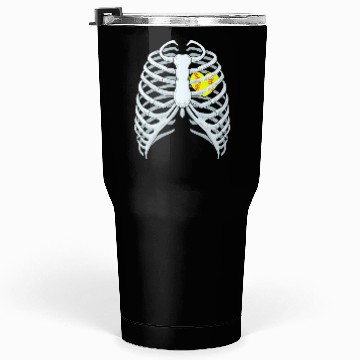 Discover Funny Softbal Heart Skeleton Rib Cage Halloween Tumblers 30 Oz