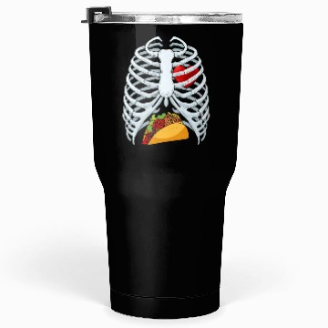 Discover Funny Taco Skeleton Rib Cage Dad Halloween Costume Tumblers 30 Oz