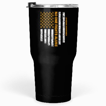 Discover No One Fights Alone Usa Flag Leukemia Awareness Tumblers 30 Oz