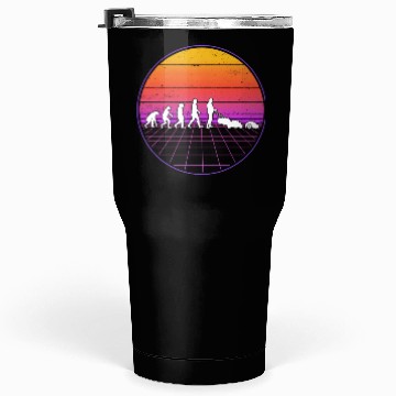 Discover Robotic Lawnmower Evolution Retro Tumblers 30 Oz
