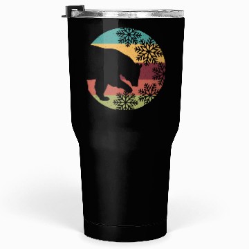Discover Retro Christmas Bear and Snowflakes for Bear lover Tumblers 30 Oz