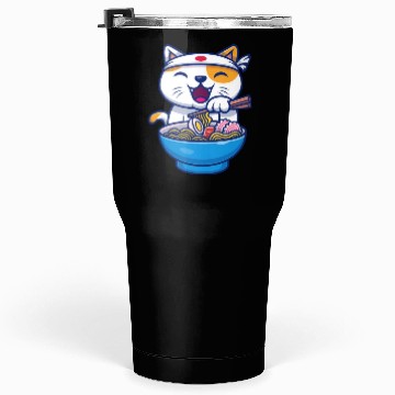 Discover Ramen Cute Cat Japan Kawaii Tumblers 30 Oz