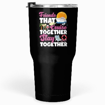 Discover Cruise Ship Vacation Friends Tumblers 30 Oz