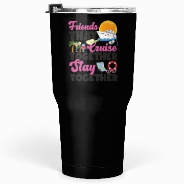 Discover Cruise Ship Vacation Friends Tumblers 30 Oz