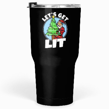 Discover Lets get lit christmas Tumblers 30 Oz