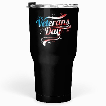 Discover US Flag Colored Logo For Veterans Day Tumblers 30 Oz