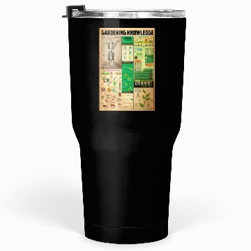 Discover Gardening Knowledge Poster, Gardening Poster Tumblers 30 Oz