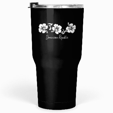 Discover Dominican Republic Hibiscus Flower Tumblers 30 Oz