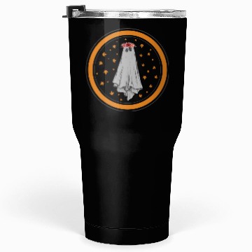 Discover Halloween Theme Cute Ghost Floral Coffee Lover Tumblers 30 Oz