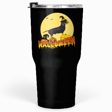 Discover Dachshund Halloween Tumblers 30 Oz