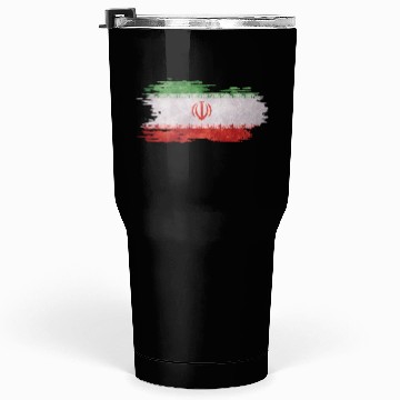 Discover Iran - national flag, brush effect Tumblers 30 Oz