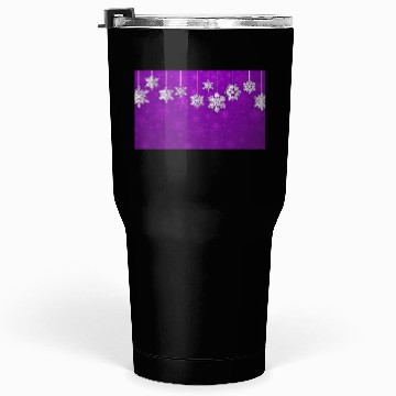 Discover Elegant Hanging Snowflakes Purple Tumblers 30 Oz