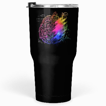 Discover Art Teacher Brain, Math Teacher Tumblers 30 Oz