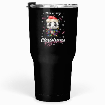 Discover Winter Christmas Pyjama Panda Tumblers 30 Oz
