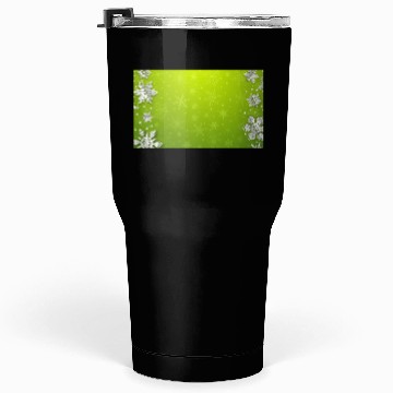 Discover Winter Snowflakes Green Pattern Tumblers 30 Oz