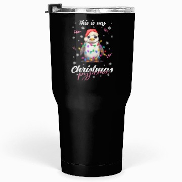 Discover Winter Christmas Pyjama Penguin Tumblers 30 Oz
