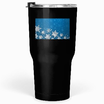 Discover Modern Blue Snowflakes Pattern Tumblers 30 Oz