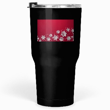 Discover Modern Snowflakes Red Tumblers 30 Oz