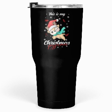 Discover Winter Christmas Pyjama Reindeer Tumblers 30 Oz