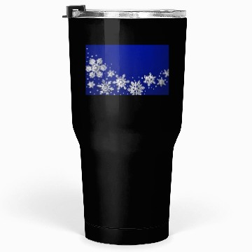 Discover Christmas Snowflakes Blue Winter Tumblers 30 Oz