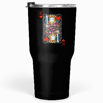 Discover King of Hearts, Poker Tumblers 30 Oz