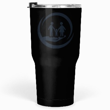 Discover One children with her parents Tumblers 30 Oz