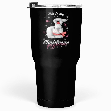 Discover Winter Christmas Pyjama rabbit Tumblers 30 Oz