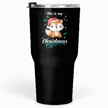 Discover Winter Christmas Pyjama Fox Tumblers 30 Oz