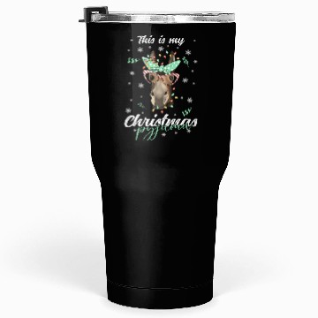Discover Winter Christmas Pyjama Donkey Tumblers 30 Oz