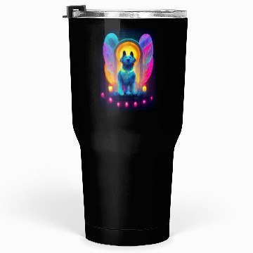 Discover Angel Dog 015 Tumblers 30 Oz