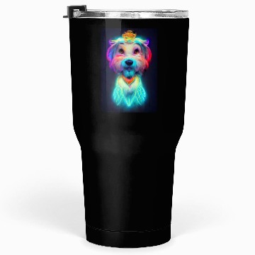 Discover Angel Dog 029 Tumblers 30 Oz