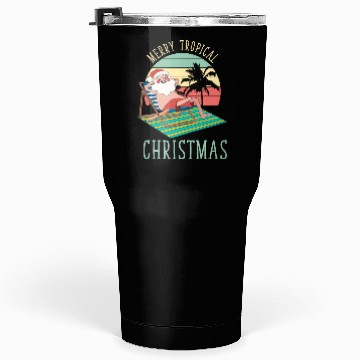 Discover Merry Tropical Christmas Beach Christmas Tumblers 30 Oz