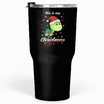 Discover Winter Christmas Pyjama Turtle Tumblers 30 Oz