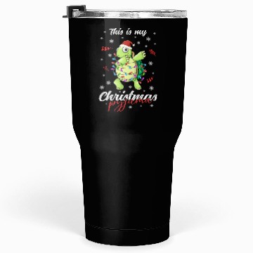 Discover Winter Christmas Pyjama Turtle Tumblers 30 Oz