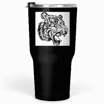 Discover 08 tribal tiger Tumblers 30 Oz
