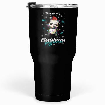 Discover Winter Christmas Pyjama Panda Tumblers 30 Oz