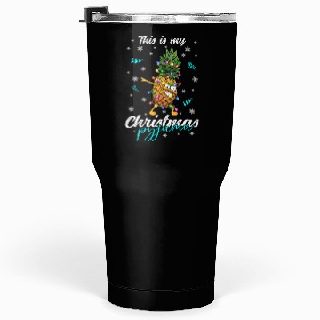 Discover Winter Christmas Pyjama Pineapple Tumblers 30 Oz