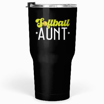 Discover Softball Aunt Softball Player Pitcher Catcher Tumblers 30 Oz