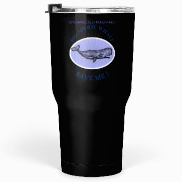Discover Mammals Endangered Big Sperm Whale Tumblers 30 Oz