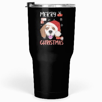 Discover Beagle Merry Christmas Tumblers 30 Oz