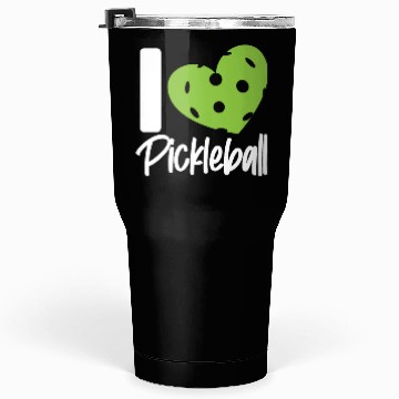 Discover Pickleball Heart I Love Pickleball Tumblers 30 Oz