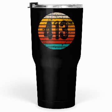 Discover Distressed Vintage Sunset 413 Area Code Tumblers 30 Oz