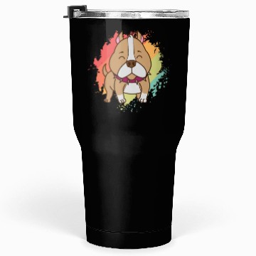 Discover Pit Bull Comic Drawing Dog Pet Tumblers 30 Oz