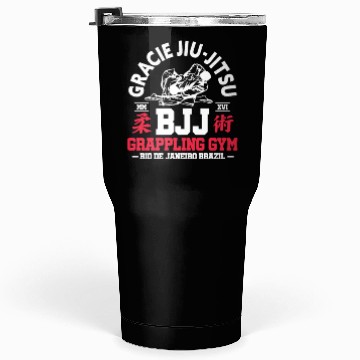 Discover Gracie Jiu Jitsu BJJ Grappling Gym Tumblers 30 Oz